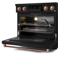 Gordon Ramsay Collection by Thor Kitchen 36" Freestanding Professional Electric Range with Tilt Panel Touch Control - RSE36B-RSG|Cuisinière électrique amovible de style professionnel collection Gordon Ramsay de Thor Kitchen de 36 po - RSE36B-RSG