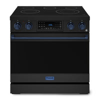 Gordon Ramsay Collection by Thor Kitchen 36" Freestanding Professional Electric Range with Tilt Panel Touch Control - RSE36B-BLU|Cuisinière électrique amovible de style professionnel collection Gordon Ramsay de Thor Kitchen de 36 po - RSE36B-BLU