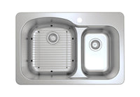 Ancona Tusca Series 33" 60/40 Dual Mount Kitchen Sink - AN-3342