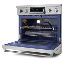 Gordon Ramsay Collection by Thor Kitchen 36" Freestanding Professional Electric Range with Tilt Panel Touch Control - RSE36|Cuisinière électrique amovible de style professionnel collection Gordon Ramsay de Thor Kitchen de 36 po - RSE36
