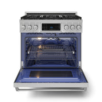 Gordon Ramsay Collection by Thor Kitchen 36" Freestanding Professional Gas Range with Tilt Panel Touch Control - RSG36|Cuisinière à gaz amovible de style professionnel collection Gordon Ramsay de Thor Kitchen de 36 po - RSG36