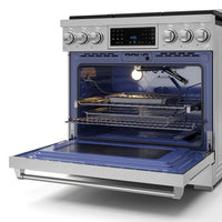 Gordon Ramsay Collection by Thor Kitchen 36" Freestanding Professional Gas Range with Tilt Panel Touch Control - RSG36|Cuisinière à gaz amovible de style professionnel collection Gordon Ramsay de Thor Kitchen de 36 po - RSG36