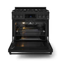 Gordon Ramsay Collection by Thor Kitchen 36" Freestanding Professional Gas Range with Tilt Panel Touch Control - RSG36B|Cuisinière à gaz amovible de style professionnel collection Gordon Ramsay de Thor Kitchen de 36 po - RSG36B