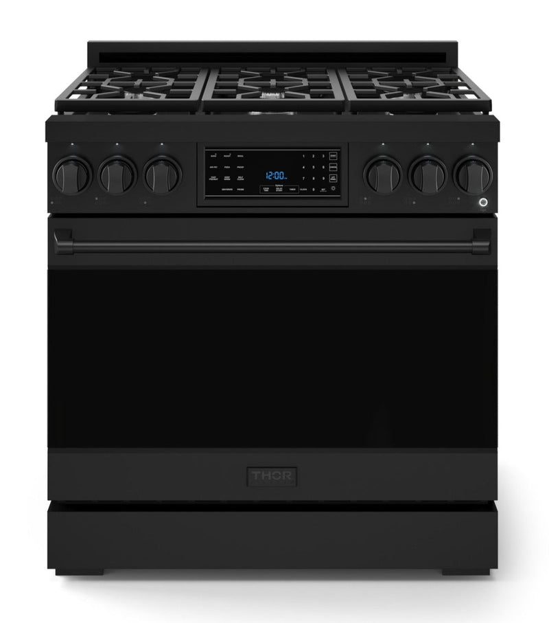 Gordon Ramsay Collection by Thor Kitchen 36" Freestanding Professional Gas Range with Tilt Panel Touch Control - RSG36B|Cuisinière à gaz amovible de style professionnel collection Gordon Ramsay de Thor Kitchen de 36 po - RSG36B