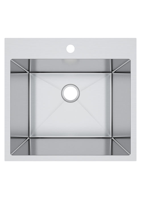 Bristol Sinks Top Mount Stainless Steel Single Bowl Laundry Sink - B1205|Évier de buanderie simple encastré Bristol Sinks en acier inoxydable - B1205