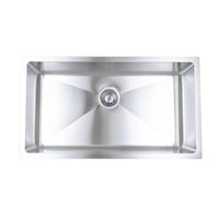 Bristol Sinks Undermoutn Stainless Steel Single Kitchen Sink - B1606|Évier de cuisine simple sous plan Bristol Sinks en acier inoxydable - B1606