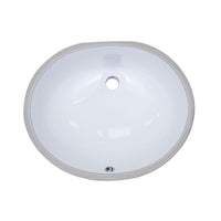 Bristol Sinks Vitreous China Oval Undermount Bathroom Sink - B601|Lavabo de salle de bain ovale sous plan Bristol Sinks en porcelaine vitrifiée - B601