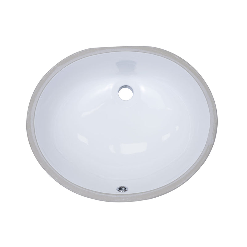 Bristol Sinks Vitreous China Oval Undermount Bathroom Sink - B601|Lavabo de salle de bain ovale sous plan Bristol Sinks en porcelaine vitrifiée - B601
