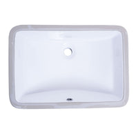 Bristol Sinks Vitreous China Rectangular Undermount Bathroom Sink - B606|Lavabo de salle de bain rectangulaire sous plan Bristol Sinks en porcelaine vitrifiée - B606