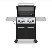 Broil King Baron™ 490 Pro Propane Gas Grill with Side Burner & Rear Rotisserie Burner in Black - 875244|Gril à gaz propane BaronMC 490 PRO noir de Broil King avec brûleur latéral et brûleur arrière de rôtisserie - 875244