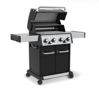 Broil King Baron™ 490 Pro Propane Gas Grill with Side Burner & Rear Rotisserie Burner in Black - 875244|Gril à gaz propane BaronMC 490 PRO noir de Broil King avec brûleur latéral et brûleur arrière de rôtisserie - 875244