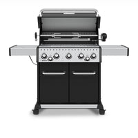 Broil King Baron™ 590 Pro Propane Gas Grill with Side Burner & Rear Rotisserie Burner in Black - 876244|Gril à gaz propane BaronMC 590 PRO noir de Broil King avec brûleur latéral et brûleur arrière de rôtisserie - 876244