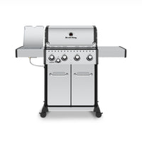 Broil King Baron™ S 440 Pro IR Natural Gas Grill with Infrared Side Burner in Stainless Steel - 875927|Gril à gaz naturel BaronMC S 440 PRO IR en acier inoxydable de Broil King avec brûleur latéral à infrarouge - 875927