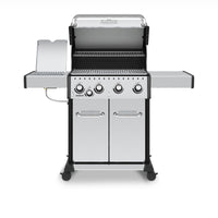Broil King Baron™ S 440 Pro IR Natural Gas Grill with Infrared Side Burner in Stainless Steel - 875927|Gril à gaz naturel BaronMC S 440 PRO IR en acier inoxydable de Broil King avec brûleur latéral à infrarouge - 875927