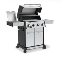 Broil King Baron™ S 440 Pro IR Natural Gas Grill with Infrared Side Burner in Stainless Steel - 875927|Gril à gaz naturel BaronMC S 440 PRO IR en acier inoxydable de Broil King avec brûleur latéral à infrarouge - 875927