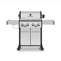 Broil King Baron™ S 490 Pro IR Propane Gas Grill with Infrared Side Burner & Rear Rotisserie Burner - 875944|Gril à gaz propane BaronMC S 490 PRO IR de Broil King avec brûleur latéral à infrarouge et brûleur arrière de rôtisserie - 875944