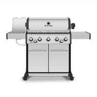 Broil King Baron™ S 590 Pro IR Natural Gas Grill with Infrared Side Burner & Rear Rotisserie Burner - 876947|Gril à gaz naturel BaronMC S 590 PRO IR de Broil King avec brûleur latéral à infrarouge et brûleur arrière de rôtisserie - 876947