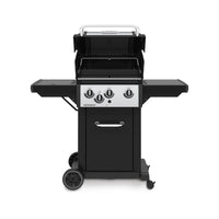 Broil King Monarch™ 340 Natural Gas Grill with Side Burner in Stainless Steel & Black - 834267|Gril à gaz naturel MonarchMC 340 en acier inoxydable et noir de Broil King avec brûleur latéral - 834267