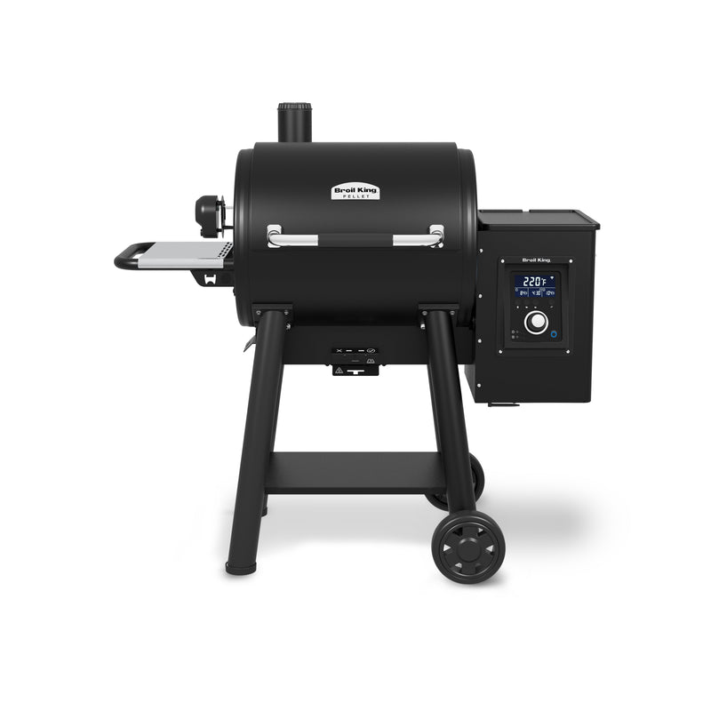 Broil King Regal™ Pellet 400 690 Sq. In. Pellet Grill with Rotisserie in Black - 495051|Gril à granules RegalMC Pellet 400 noir de 690 po2 de Broil King avec rôtisserie - 495051