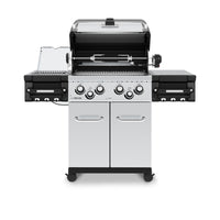 Broil King Regal™ S 490 Pro IR Propane Gas Grill with Infrared Side Burner & Rear Rotisserie Burner - 956944|Gril à gaz propane RegalMC S 490 PRO IR de Broil King avec brûleur latéral à infrarouge et brûleur arrière de rôtisserie - 956944