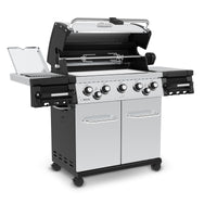 Broil King Regal™ S 590 Pro Natural Gas Grill with Side Burner & Rear Rotisserie Burner in Stainless Steel - 958347|Gril à gaz naturel RegalMC S 590 PRO en acier inoxydable de Broil King avec brûleur latéral et brûleur arrière de rôtisserie - 958347