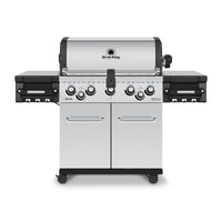 Broil King Regal™ S 590 Pro Natural Gas Grill with Side Burner & Rear Rotisserie Burner in Stainless Steel - 958347|Gril à gaz naturel RegalMC S 590 PRO en acier inoxydable de Broil King avec brûleur latéral et brûleur arrière de rôtisserie - 958347