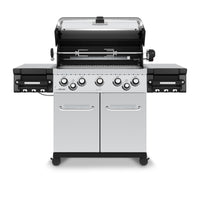 Broil King Regal™ S 590 Pro Natural Gas Grill with Side Burner & Rear Rotisserie Burner in Stainless Steel - 958347|Gril à gaz naturel RegalMC S 590 PRO en acier inoxydable de Broil King avec brûleur latéral et brûleur arrière de rôtisserie - 958347
