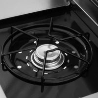 Broil King Signet™ 390 Natural Gas Grill with Side Burner & Rear Rotisserie Burner in Stainless Steel - 946887|Gril à gaz naturel SignetMC 390 en acier inoxydable de Broil King avec brûleur latéral et brûleur arrière de rôtisserie - 946887