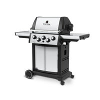 Broil King Signet™ 390 Propane Gas Grill with Side Burner & Rear Rotisserie Burner in Stainless Steel - 946884|Gril à gaz propane SignetMC 390 en acier inoxydable de Broil King avec brûleur latéral et brûleur arrière de rôtisserie - 946884