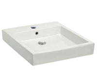 Bristol Sinks Above Counter Vitreous China Square Vessel Bathroom Sink - BV111|Lavabo de salle de bain carré Bristol Sinks en porcelaine vitrifiée sur le dessus du comptoir - BV111