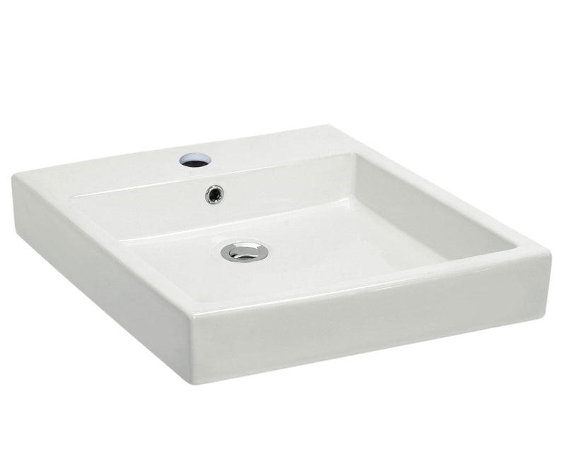 Bristol Sinks Above Counter Vitreous China Square Vessel Bathroom Sink - BV111|Lavabo de salle de bain carré Bristol Sinks en porcelaine vitrifiée sur le dessus du comptoir - BV111
