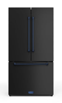 Gordon Ramsay Collection by Thor Kitchen 36" 20.3 Cu. Ft. Counter-Depth French-Door Refrigerator - RF3621CTD00-BLU|Réfrigérateur collection Gordon Ramsay de Thor Kitchen de 36 po et de 20,3 pi3 de profondeur comptoir à portes françaises - RF3621CTD00-BLU