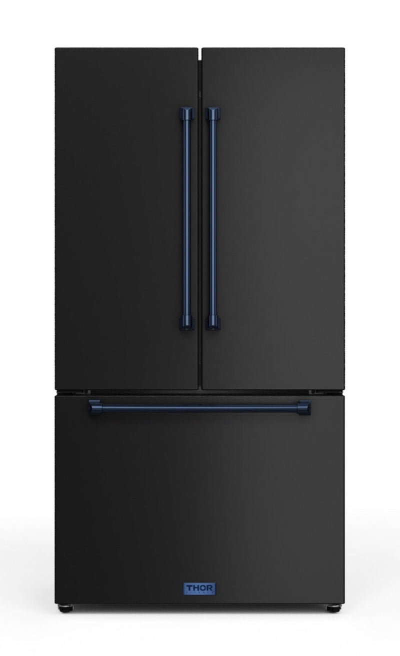 Gordon Ramsay Collection by Thor Kitchen 36" 20.3 Cu. Ft. Counter-Depth French-Door Refrigerator - RF3621CTD00-BLU|Réfrigérateur collection Gordon Ramsay de Thor Kitchen de 36 po et de 20,3 pi3 de profondeur comptoir à portes françaises - RF3621CTD00-BLU