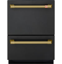 Café Brushed Brass Double-Drawer Dishwasher Handle Kit - CXQD2H2PNCG|Trousse de poignées Café laiton brossé pour lave-vaisselle à 2 tiroirs - CXQD2H2PNCG