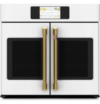 Café Brushed Brass Wall Oven Handle Kit - CXWSFHKPMCG|Trousse de poignées Café laiton brossé pour four mural - CXWSFHKPMCG