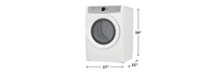 Front Load Electric Dryer 8.0 Cu. Ft. - ELFE433CAW | ELFE433W