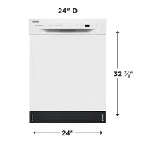 White Frigidaire 24" Stainless Steel Tub DW- FFBD2420UW | FFBD24UW