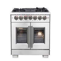 Forno Capriasca 4.32 Cu. Ft. French Door Dual Fuel Range - FFSGS6387-30|Cuisinière hybride Forno Capriasca de 4,32 pi³ à portes françaises - FFSGS6387-30