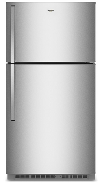 21 Cu. Ft Stainless Whirlpool 32.8" Wide Top Freezer Refrigerator - WRTX7421TZ | WRTX742Z