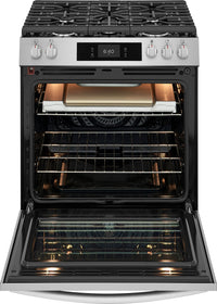 Frigidaire Gallery 6 Cu. Ft. Gas Range with Stone-Baked Pizza - Smudge-Proof® Stainless Steel - GCFG3070BF | Cuisinière à gaz Frigidaire Gallery de 6 pi³ avec pizza cuite sur pierre - acier inoxydable Smudge-ProofMD - GCFG3070BF