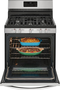 Frigidaire Gallery 5 Cu. Ft. Freestanding Gas Range with Air Fry - GCRG3060AF - Gas Range in Smudge-proof Stainless Steel 