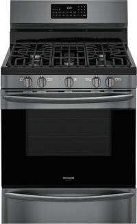 Frigidaire Gallery 5 Cu. Ft. Freestanding Gas Range with Air Fry - GCRG3060AD - Gas Range in Smudge-proof Black Stainless Steel