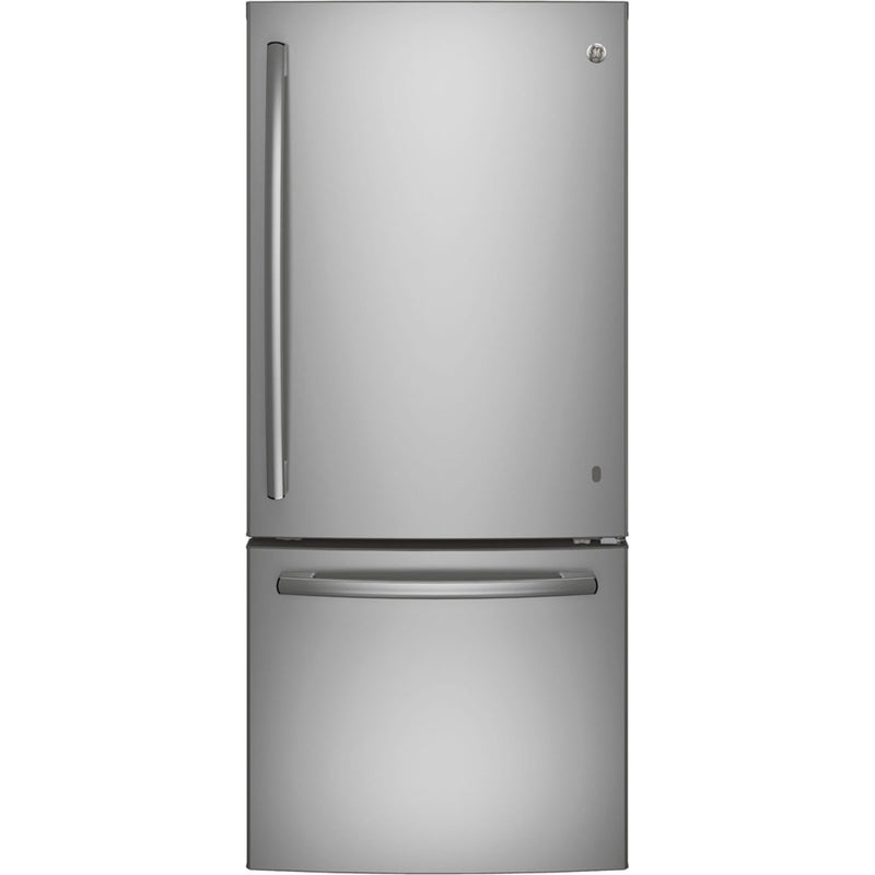 GE 21 Cu. Ft. Bottom Mount Refrigerator Stainless Steel - GDE21EYKFS | GDE21EYK