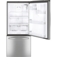 GE 21 Cu. Ft. Bottom Mount Refrigerator Stainless Steel - GDE21EYKFS | GDE21EYK