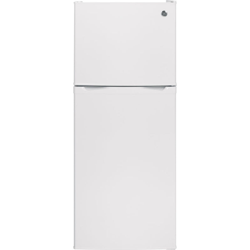 White GE 11.55 cu.ft. Top Freezer Refrigerator - GPE12FGKWW | GPE12FGW