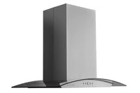 Hauslane 36-Inch Glass Canopy Island Range Hood - IS-200SS-36|Hotte de cuisinière pour îlot Hauslane de 36 po de style auvent en verre - IS-200SS-36