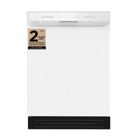 Midea 24" Front-Control Dishwasher with Interior Light - MDF24P2BWW | Lave-vaisselle Midea de 24 po avec commandes à l’avant et éclairage intérieur - MDF24P2BWW | MDF24P2W