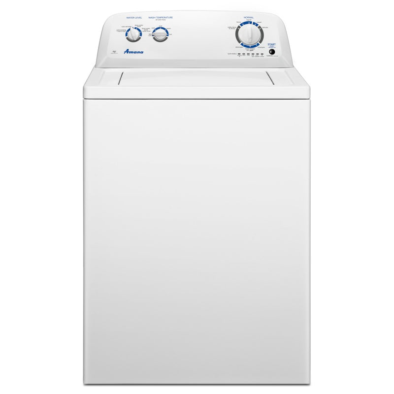 Amana 4.0 Cu. Ft. Top-Load Washer with Dual Action Agitator – NTW4516FW|Laveuse Amana à chargement par le haut de 4,0 pi3 avec agitateur à double action - NTW4516FW|NTW516FW
