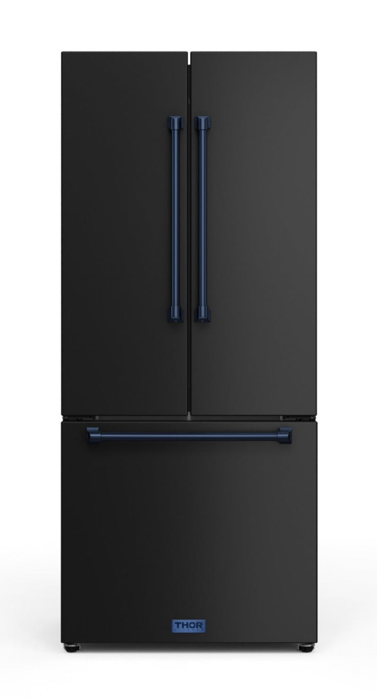 Gordon Ramsay Collection by Thor Kitchen 30" 17.5 Cu. Ft. Counter-Depth French-Door Refrigerator - RF3017FFD00-BLU|Réfrigérateur collection Gordon Ramsay de Thor Kitchen de 30 po et de 17,5 pi3 de profondeur comptoir à portes françaises - RF3017FFD00-BLU