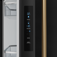 Gordon Ramsay Collection by Thor Kitchen 30" 17.5 Cu. Ft. Counter-Depth French-Door Refrigerator - RF3017FFD00-BRZ|Réfrigérateur collection Gordon Ramsay de Thor Kitchen de 30 po et de 17,5 pi3 de profondeur comptoir à portes françaises - RF3017FFD00-BRZ